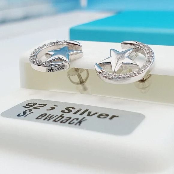 "925 Sterling Silver CZ Beautiful Earrings for Women, 1USPAR4224 - Picture 10 of 10